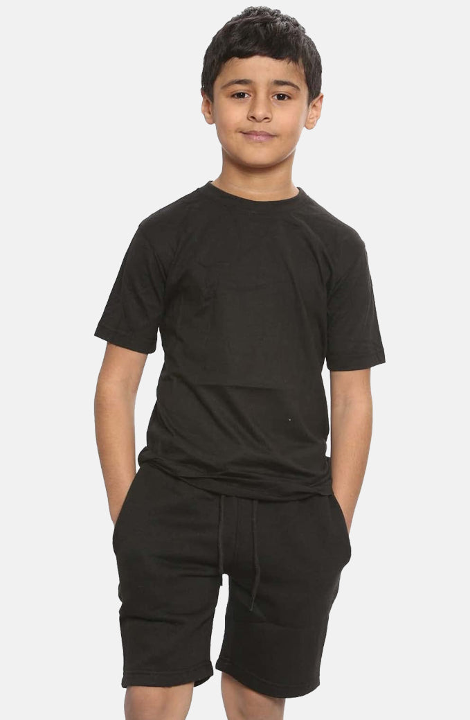 Kids Plain T-Shirt & Short Set WHOLESALESINN.COM